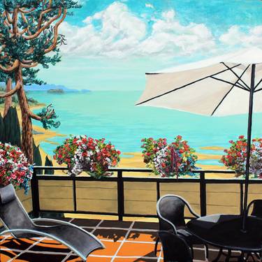 Original Realism Beach Paintings by Rudy SchneeWeiss