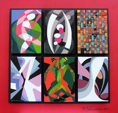 Original Abstract Paintings by Rudy SchneeWeiss