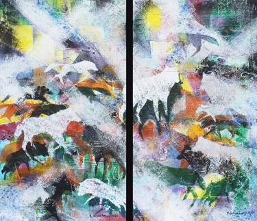 Original Abstract Paintings by Rudy SchneeWeiss
