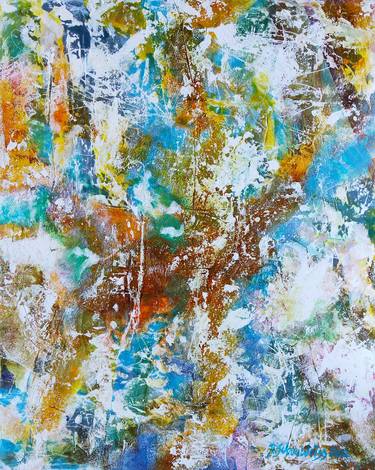 Original Abstract Expressionism Abstract Paintings by Rudy SchneeWeiss