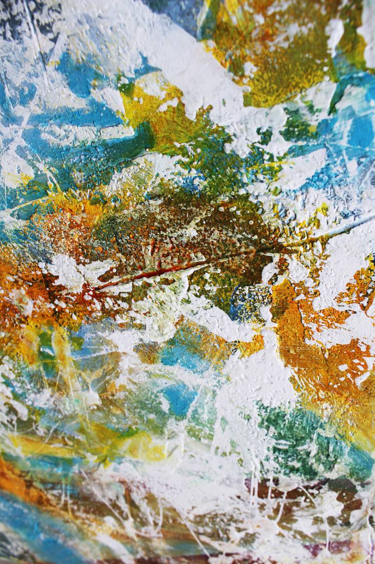 Original Abstract Expressionism Abstract Painting by Rudy Schneeweiss