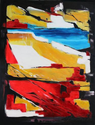 Original Expressionism Abstract Paintings by Rudy SchneeWeiss