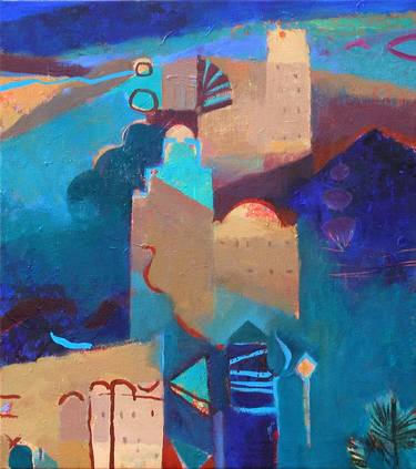 The Towers of Tizgui   57 x 51 cms (sold) image