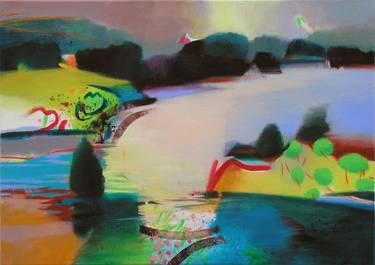 Original Abstract Landscape Paintings by Gerry Dudgeon