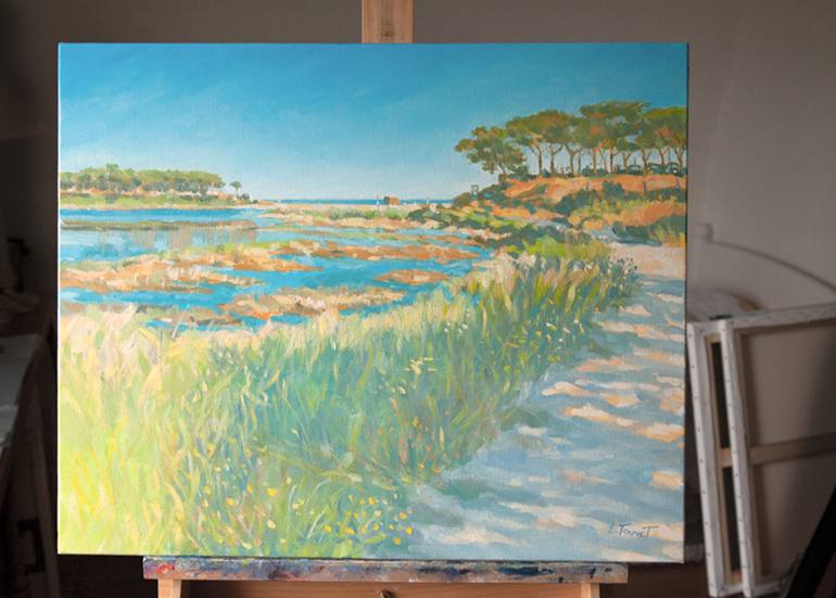 Original Impressionism Landscape Painting by TOUVET EMMANUEL