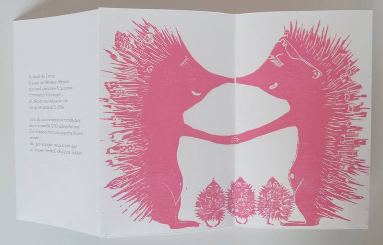 Original Figurative Love Printmaking by Ingrid Monchy