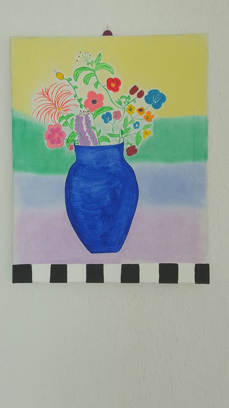 The Blue Vase Painting by Channell SwabyScott Saatchi Art