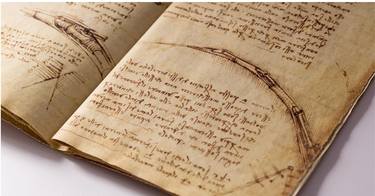Leonardo da Vinci, Replica of Codex of Flight of Birds thumb