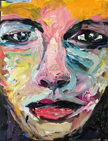 Original Abstract Expressionism Portrait Paintings by Alexandra Callac