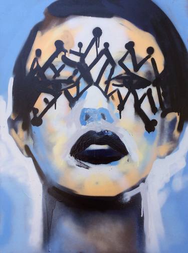 Original Abstract Expressionism Portrait Paintings by Alexandra Callac