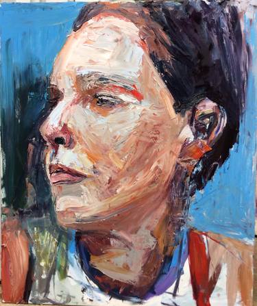 Original Abstract Expressionism Portrait Paintings by Alexandra Callac