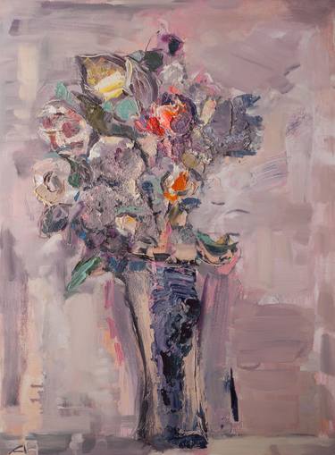 Print of Expressionism Floral Paintings by Anna Nagorna