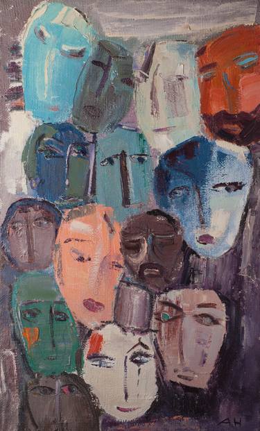 Print of People Paintings by Anna Nagorna