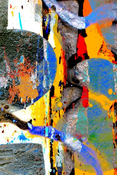 Original Abstract Mixed Media by gilles mével