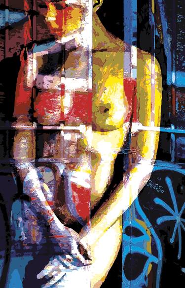 Original Pop Art Nude Mixed Media by gilles mével