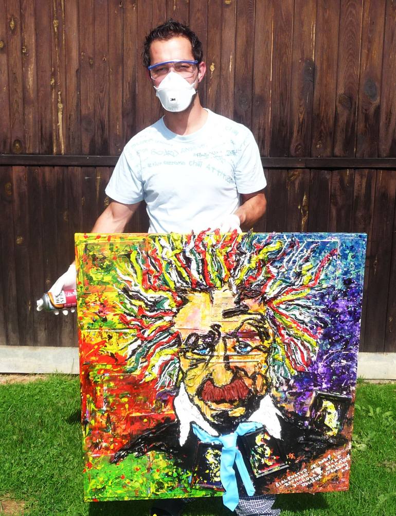 Original Portraiture People Painting by Lump Art