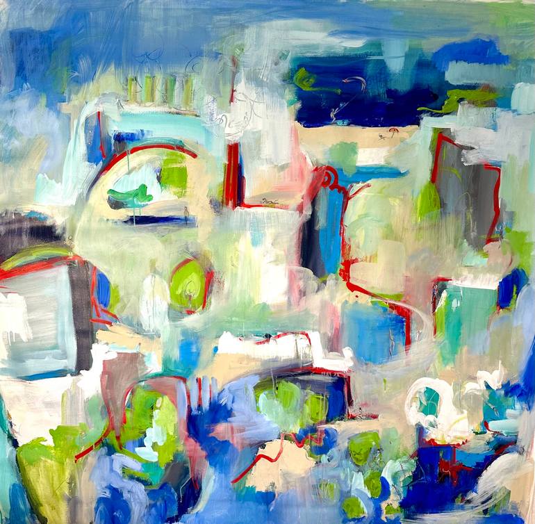 Original Abstract Painting by Mariana Sola | Abstract Art on Canvas | All the little people