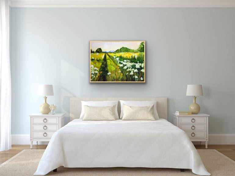 Original Impressionism Landscape Painting by Teresa Bristol