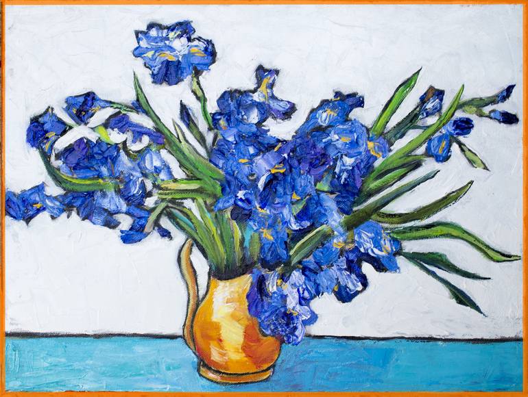 Channeling Van Gogh's Irises Painting by Teresa Bristol | Saatchi Art