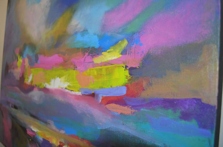 Original Abstract Landscape Painting by Faith Colwell-Beaver