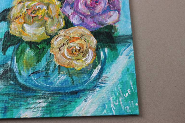 Original Floral Painting by Nune Hovhannisyan