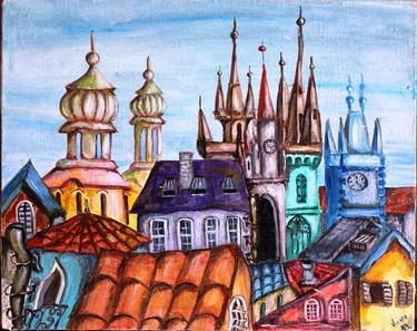 Print of Architecture Paintings by Nune Hovhannisyan