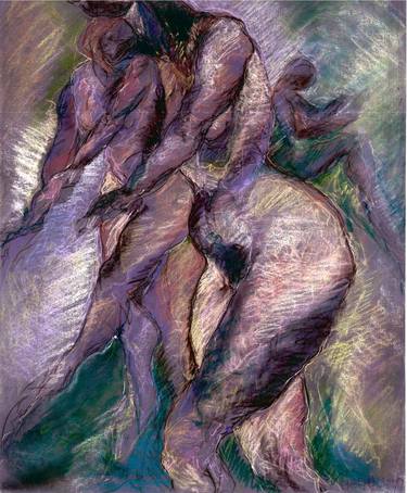 Original Impressionism Nude Drawings by Lauri Matisse