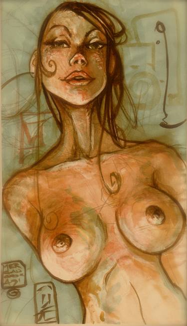 Print of Figurative Nude Paintings by Harvey Mercadoocasio