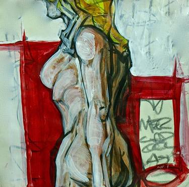 Original Nude Painting by Harvey Mercadoocasio