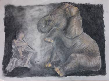 boy and elephant thumb