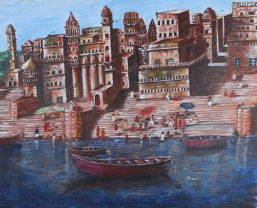 Print of Fine Art Cities Paintings by Bhamidipati Venkata bv