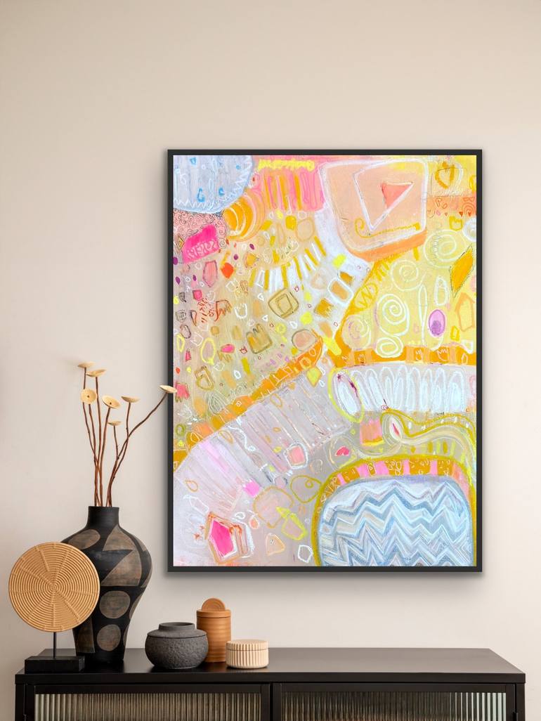 Original Abstract Expressionism Abstract Painting by Marti Leroux