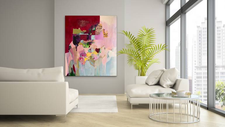 Original Abstract Expressionism Abstract Painting by Marti Leroux
