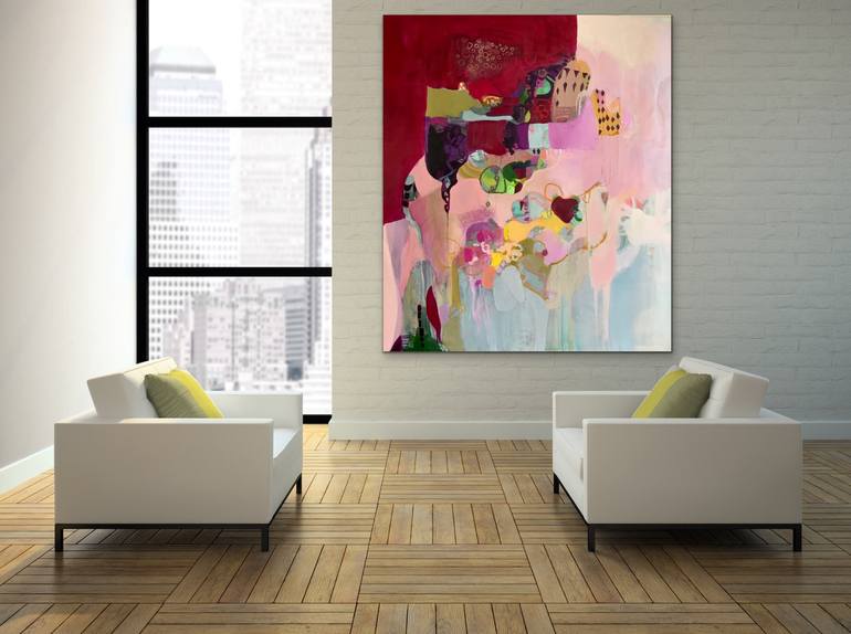 Original Abstract Expressionism Abstract Painting by Marti Leroux