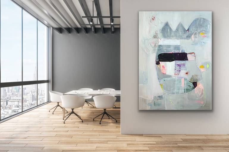 Original Abstract Expressionism Abstract Painting by Marti Leroux