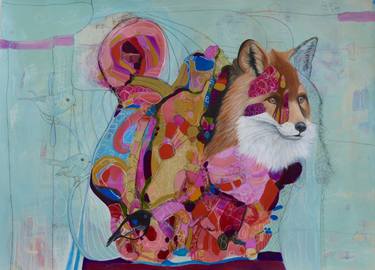 Original Abstract Animal Paintings by Marti Leroux