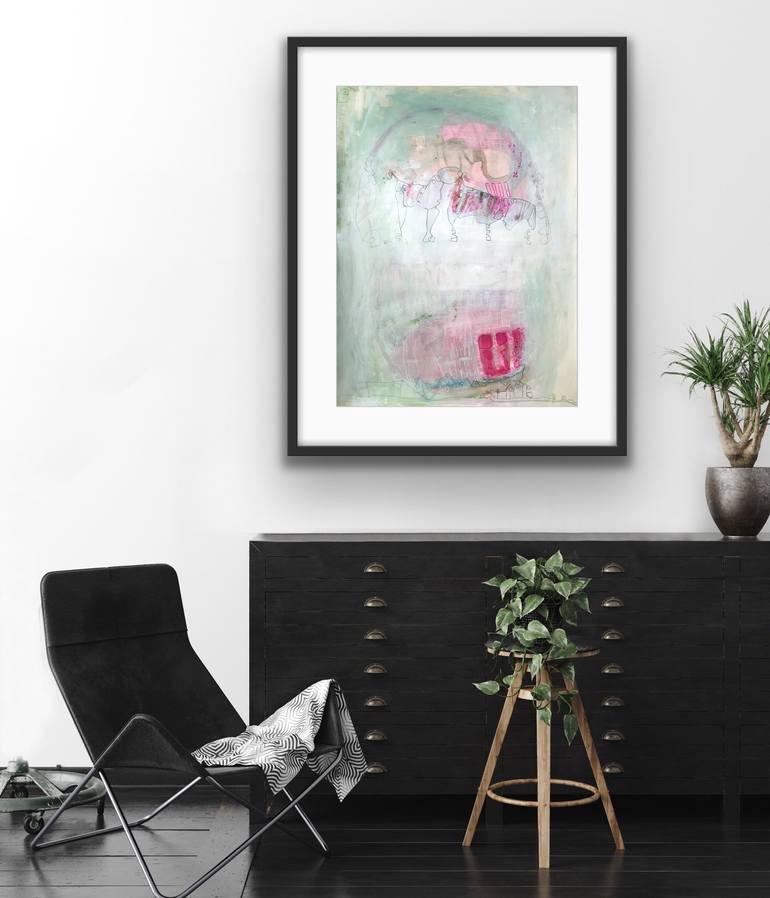 Original Abstract Painting by Marti Leroux