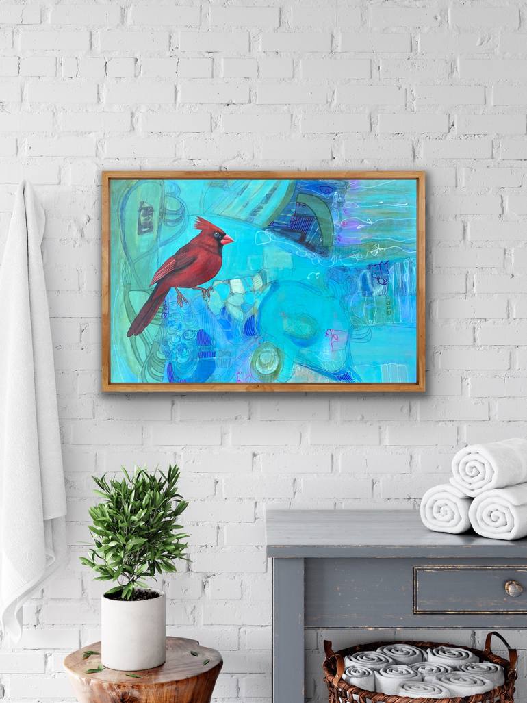 Original Abstract Animal Painting by Marti Leroux