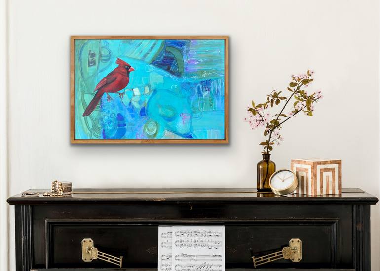 Original Abstract Animal Painting by Marti Leroux