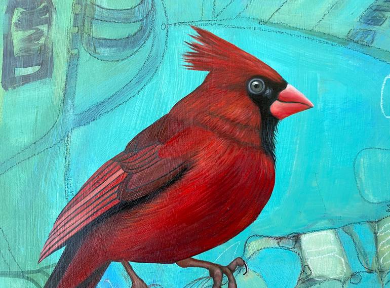 Original Abstract Animal Painting by Marti Leroux