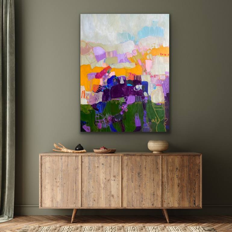 Original Abstract Painting by Marti Leroux