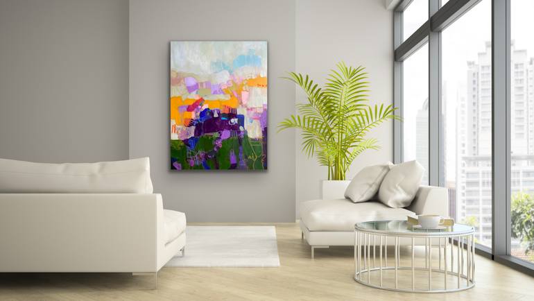 Original Abstract Expressionism Abstract Painting by Marti Leroux
