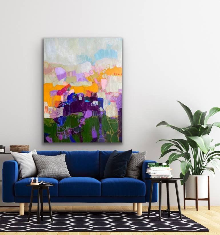 Original Abstract Expressionism Abstract Painting by Marti Leroux