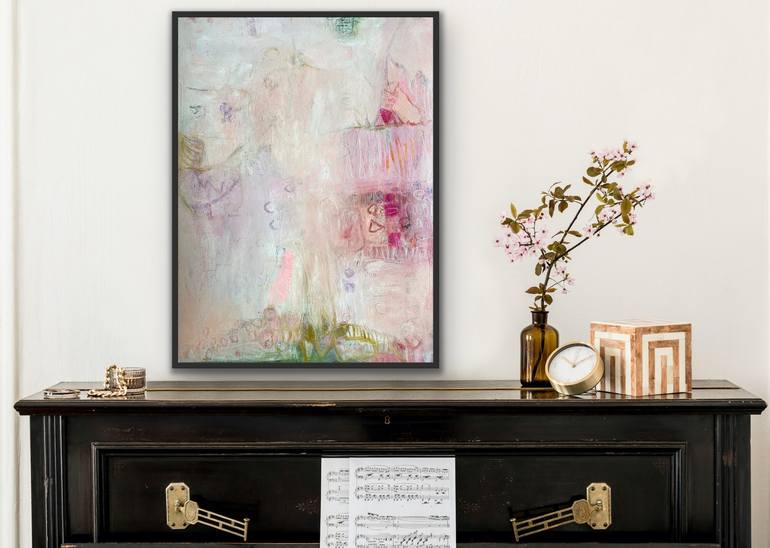 Original Fine Art Abstract Painting by Marti Leroux