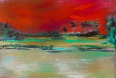 Original Abstract Landscape Paintings by Magdalena Chmielek