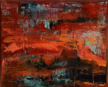 Original Abstract Expressionism Abstract Paintings by Magdalena Chmielek