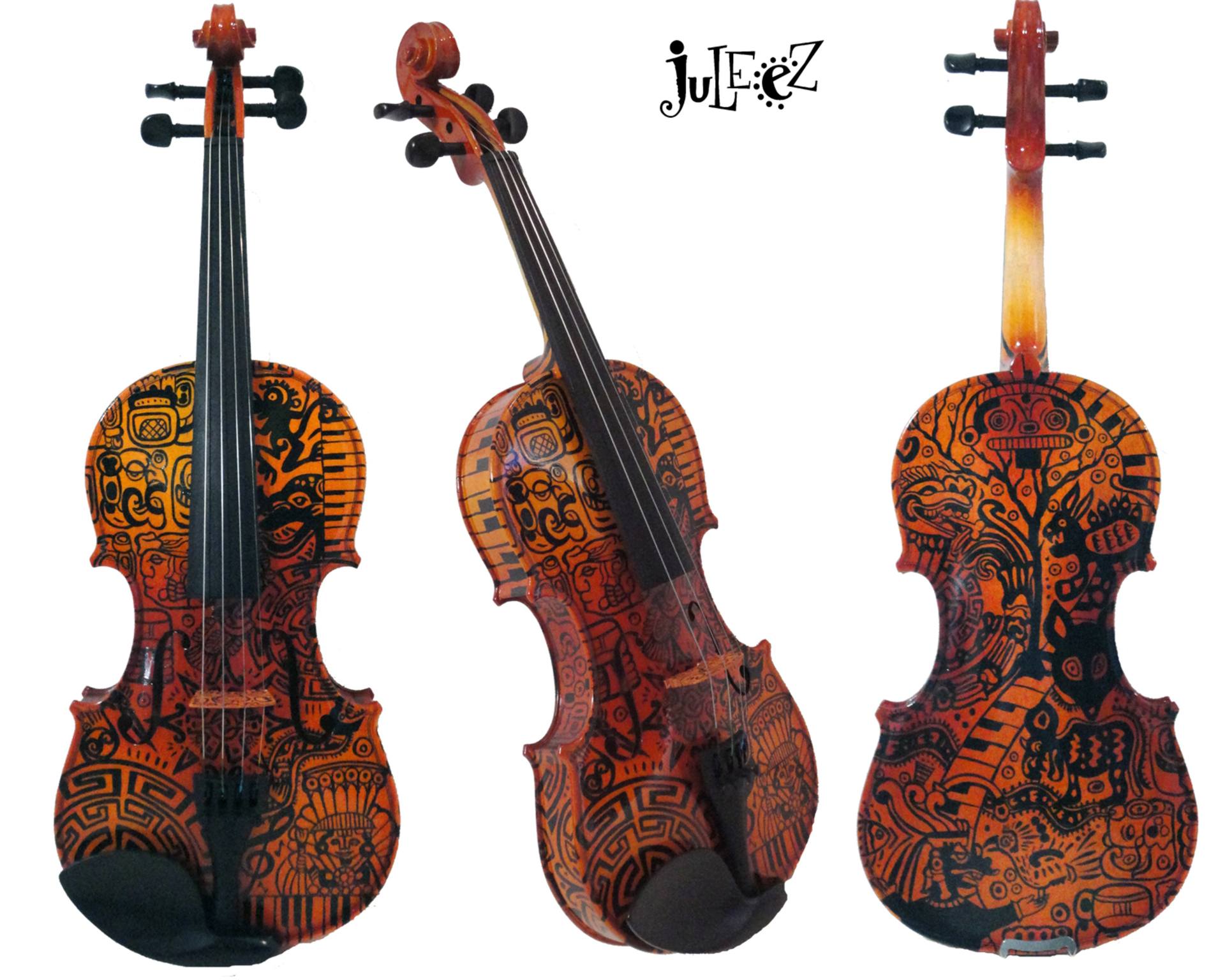アート・デザイン・音楽 ORCHESTER PROBESPIEL VIOLONCELLO Violoncello da Spalla by D. Rickert (full-size 18-inch body)