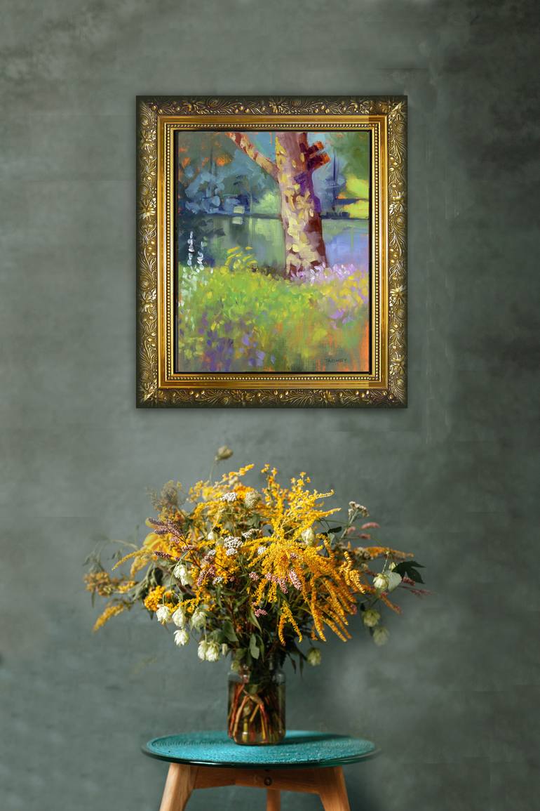 Original Conceptual Landscape Painting by Catherine Twomey