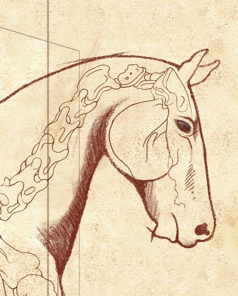 Original Conceptual Horse Painting by Catherine Twomey