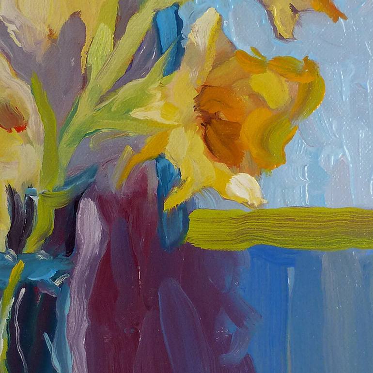 Original Abstract Floral Painting by Catherine Twomey
